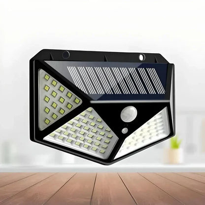 Solar Lights-Bright Solar Wireless Security Motion Sensor 100 Led Night Light for Home and Garden