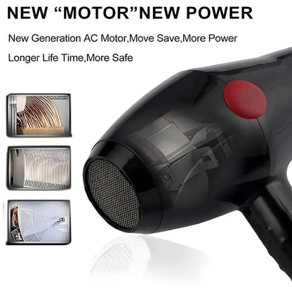 Hot and Cold Hair Dryer With Temperature Setting